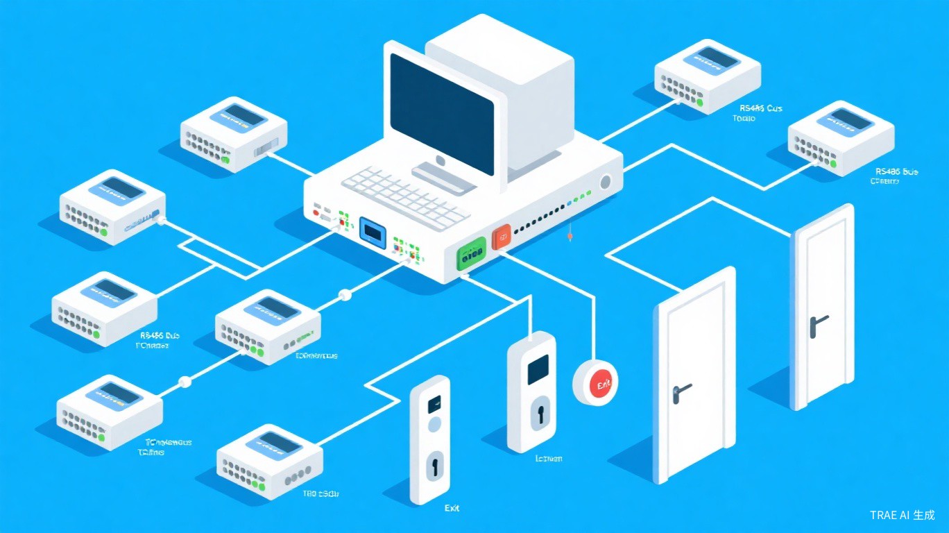门禁系统整体架构示意图